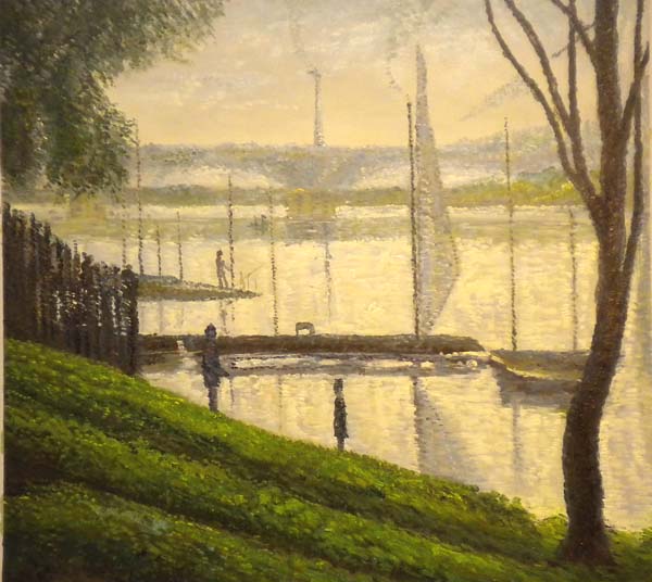 Vendita falso d'autore Paesaggio I di George-Pierre Seurat